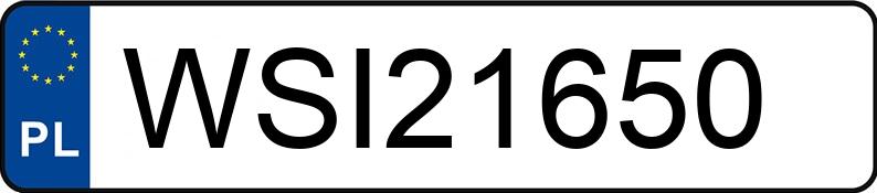 Numer rejestracyjny WSI 21650 posiada AUDI A3 1.8 TFSI MR`12 E6 8V Ambition - WSI21650