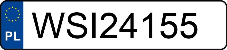 Numer rejestracyjny WSI 24155 posiada TOYOTA COROLLA ZE1HE(EU,M) - WSI24155