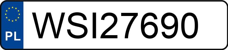 Numer rejestracyjny WSI 27690 posiada BMW 325I - WSI27690