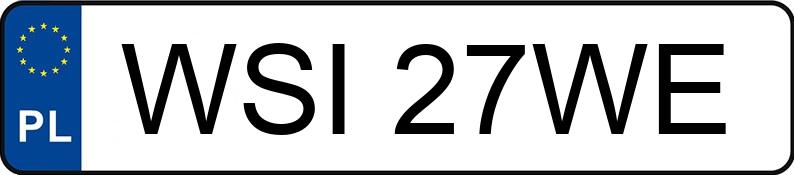 Numer rejestracyjny WSI 27WE posiada KIA Pregio MR`97 3.1t 2.7D Van-3 - WSI27WE