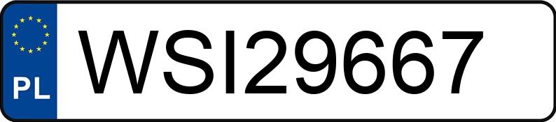 Numer rejestracyjny WSI 29667 posiada BMW 520 D - WSI29667