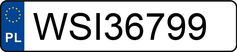 Numer rejestracyjny WSI 36799 posiada SUZUKI SWIFT - WSI36799