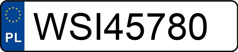 Numer rejestracyjny WSI 45780 posiada MERCEDES-BENZ A 180 - WSI45780