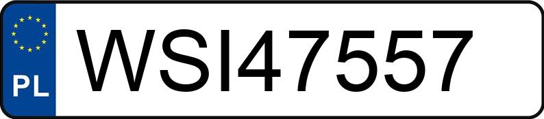 Numer rejestracyjny WSI 47557 posiada BMW 520 D - WSI47557
