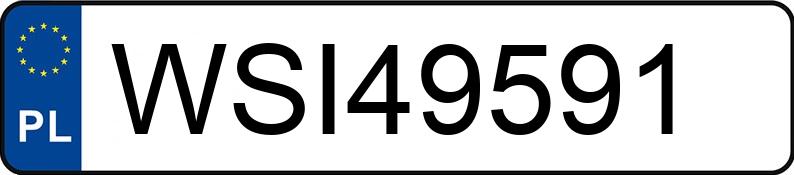 Numer rejestracyjny WSI 49591 posiada OPEL ASTRA - WSI49591