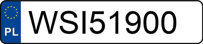 Numer rejestracyjny WSI 51900 posiada LAND ROVER RANGE ROVER SPORT - WSI51900