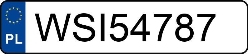 Numer rejestracyjny WSI 54787 posiada BMW 540D XDRIVE - WSI54787