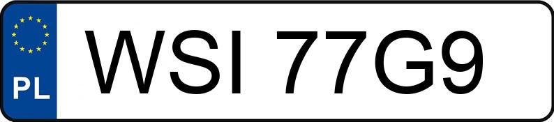 Numer rejestracyjny WSI 77G9 posiada ROVER 25 - WSI77G9