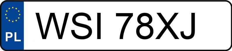 Numer rejestracyjny WSI 78XJ posiada OPEL VECTRA 2.0 DTI - WSI78XJ