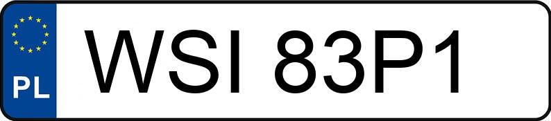 Numer rejestracyjny WSI 83P1 posiada VOLKSWAGEN PASSAT - WSI83P1