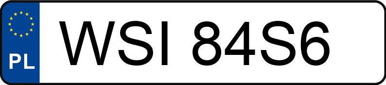 Numer rejestracyjny WSI84S6 posiada VOLVO S40 1.9 T-4 MR`96 S40 1.9 T-4 MR`96