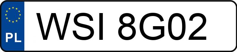 Numer rejestracyjny WSI8G02 posiada BMW 320 Diesel Kat. MR`98 E46 320 Diesel Kat. MR`98 E46