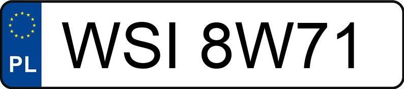 Numer rejestracyjny WSI 8W71 posiada VOLKSWAGEN Passat B5 1.9 TDI MR`96 E2 Trendline - WSI8W71