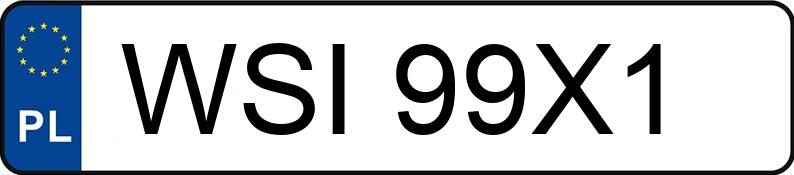 Numer rejestracyjny WSI 99X1 posiada BMW 318 1.8 KAT - WSI99X1