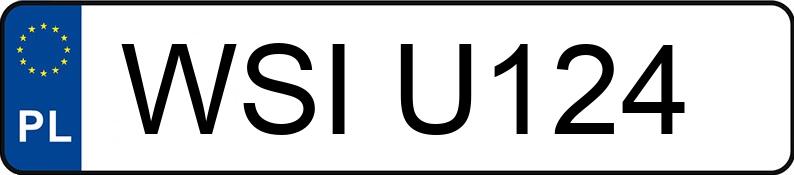 Numer rejestracyjny WSI U124 posiada FORD FOCUS - WSIU124