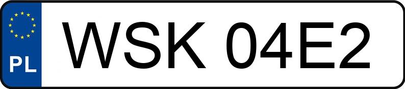 Numer rejestracyjny WSK 04E2 posiada OPEL CORSA - WSK04E2 Numer rejestracyjny WSK 04E2 posiada OPEL CORSA - WSK04E2