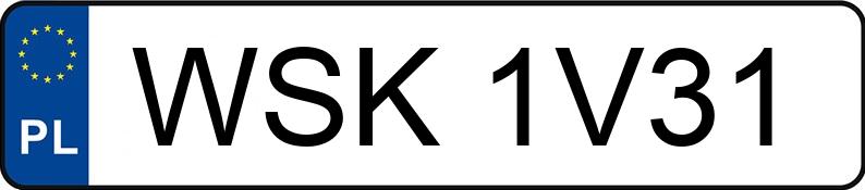 Numer rejestracyjny WSK 1V31 posiada BMW 340i MR`16 E6 F30 xDrive M Sport - WSK1V31 Numer rejestracyjny WSK 1V31 posiada BMW 340i MR`16 E6 F30 xDrive M Sport - WSK1V31