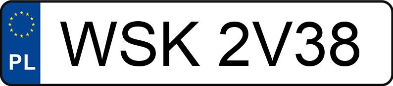 Numer rejestracyjny WSK 2V38 posiada SKODA OCTAVIA - WSK2V38 Numer rejestracyjny WSK 2V38 posiada SKODA OCTAVIA - WSK2V38