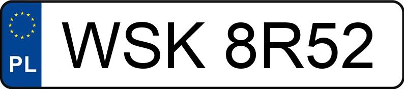 Numer rejestracyjny WSK 8R52 posiada FORD FIESTA - WSK8R52 Numer rejestracyjny WSK 8R52 posiada FORD FIESTA - WSK8R52
