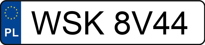 Numer rejestracyjny WSK 8V44 posiada MERCEDES-BENZ C 180 - WSK8V44