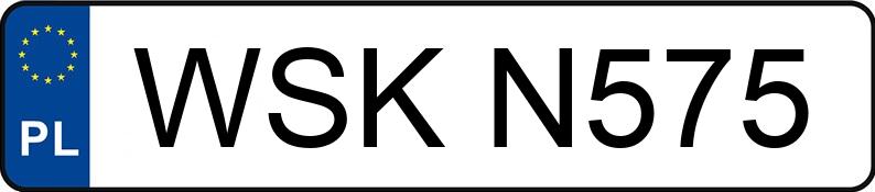 Numer rejestracyjny WSK N575 posiada DAEWOO-FSO MOTOR POLONEZ ATU 1,6 KAT - WSKN575