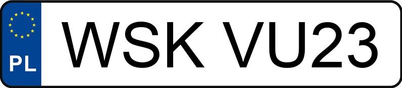Numer rejestracyjny WSK VU23 posiada SKODA Fabia 1.2 MR`05 E4 Elegance - WSKVU23 Numer rejestracyjny WSK VU23 posiada SKODA Fabia 1.2 MR`05 E4 Elegance - WSKVU23