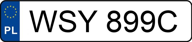 Numer rejestracyjny WSY 899C posiada FSM-BIELSKO B. POLSKI FIAT 126P 650 - WSY899C