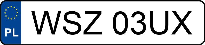 Numer rejestracyjny WSZ 03UX posiada AUDI A6 - WSZ03UX