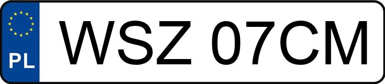 Numer rejestracyjny WSZ 07CM posiada SUZUKI Sport./Szosowe od 600 ccm SV 650 - WSZ07CM