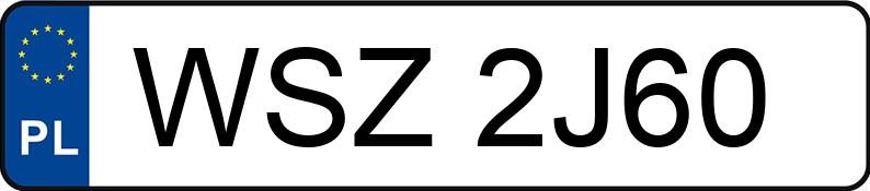 Numer rejestracyjny WSZ 2J60 posiada BMW 530 D - WSZ2J60 Numer rejestracyjny WSZ 2J60 posiada BMW 530 D - WSZ2J60