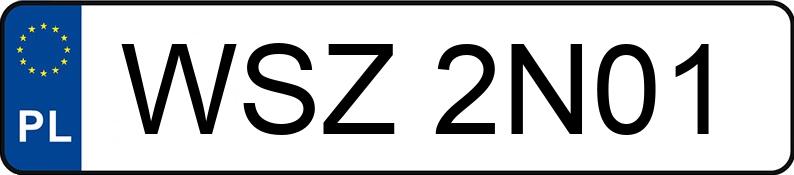 Numer rejestracyjny WSZ 2N01 posiada PORSCHE 986 Boxster Cabriolet - WSZ2N01