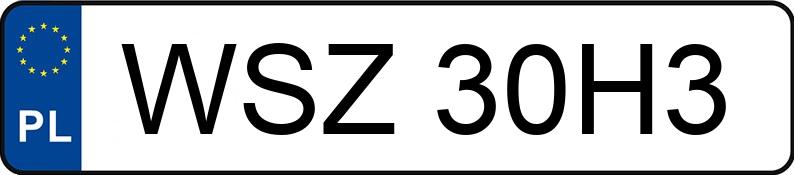Numer rejestracyjny WSZ 30H3 posiada BMW 325i Cabrio Kat. E36 325i Cabrio Kat. E36 - WSZ30H3