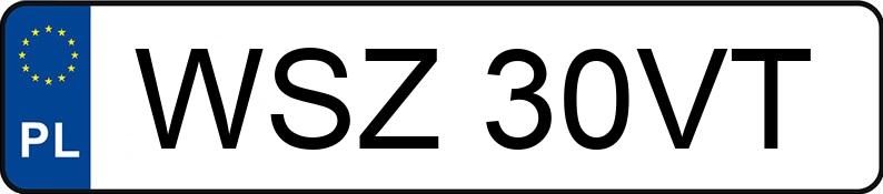 Numer rejestracyjny WSZ 30VT posiada FORD Fiesta 2.0i MR`02 E4 ST - WSZ30VT