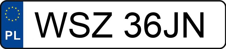 Numer rejestracyjny WSZ 36JN posiada PEUGEOT 605 SV 3.0 KAT - WSZ36JN Numer rejestracyjny WSZ 36JN posiada PEUGEOT 605 SV 3.0 KAT - WSZ36JN