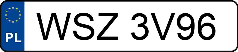 Numer rejestracyjny WSZ 3V96 posiada BMW X3 - WSZ3V96