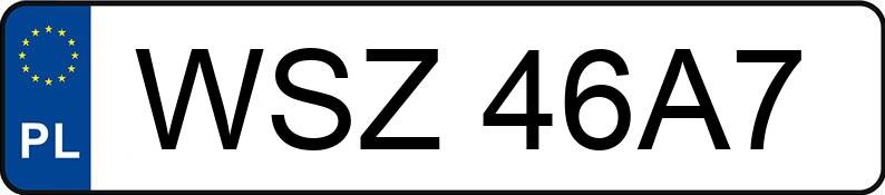 Numer rejestracyjny WSZ 46A7 posiada BMW 520i Kat. MR`01 E39 520i Kat. MR`01 E39 - WSZ46A7