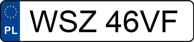 Numer rejestracyjny WSZ 46VF posiada AUDI A4 1.8 Kat. MR`00 E3 8E T Multitronic - WSZ46VF