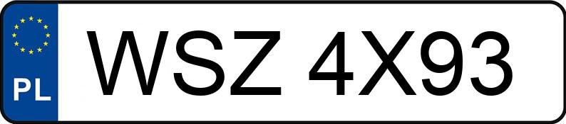 Numer rejestracyjny WSZ 4X93 posiada MERCEDES-BENZ A 170 MR`04 E3 169 Avantgarde - WSZ4X93
