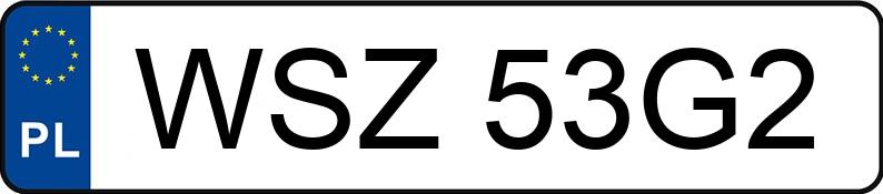 Numer rejestracyjny WSZ 53G2 posiada AUDI A6 Avant 2.0 Kat. MR`02 E3 4B A6 Avant 2.0 Kat. MR`02 E3 4B - WSZ53G2