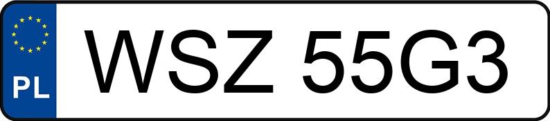 Numer rejestracyjny WSZ 55G3 posiada AUDI S5 - WSZ55G3 Numer rejestracyjny WSZ 55G3 posiada AUDI S5 - WSZ55G3