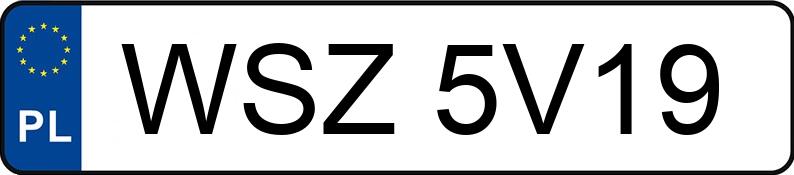 Numer rejestracyjny WSZ 5V19 posiada VOLKSWAGEN Passat B7 2.0 TDI-CR MR`10 E5 Highline BMT 4MOTION DSG - WSZ5V19