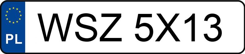 Numer rejestracyjny WSZ 5X13 posiada AUDI A3 Sportback 2.0 TDi DPF MR`09 E4 8P Ambiente - WSZ5X13 Numer rejestracyjny WSZ 5X13 posiada AUDI A3 Sportback 2.0 TDi DPF MR`09 E4 8P Ambiente - WSZ5X13