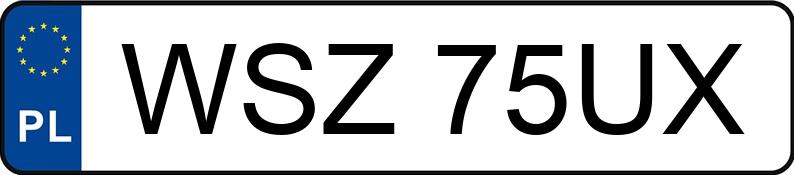 El número de registro WSZ 75UX tiene AUDI A3 1.6 FSI MR`06 E4 8P Ambiente - WSZ75UX