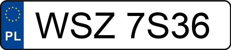 Numer rejestracyjny WSZ 7S36 posiada KIA SPORTAGE - WSZ7S36