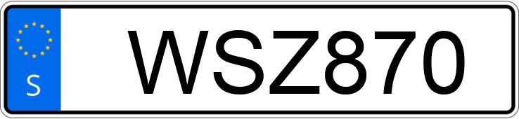 Numer rejestracyjny WSZ870 posiada Ford Fiesta 1.3 i Numer rejestracyjny WSZ870 posiada Ford Fiesta 1.3 i