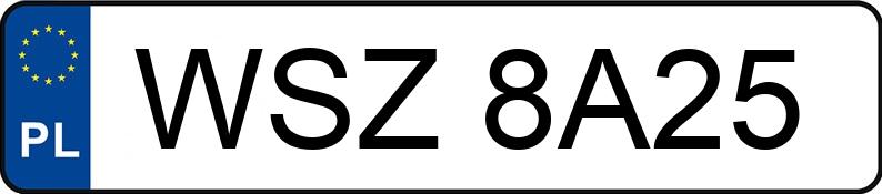 Numer rejestracyjny WSZ 8A25 posiada NISSAN QASHQAI - WSZ8A25