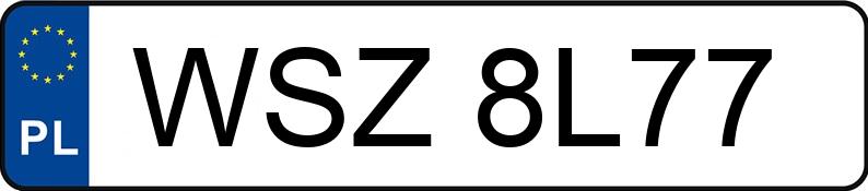 Numer rejestracyjny WSZ 8L77 posiada AUDI A5 SPORTBACK - WSZ8L77