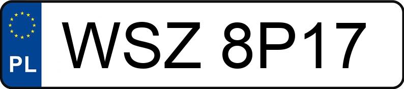 Numer rejestracyjny WSZ 8P17 posiada AUDI A6 - WSZ8P17