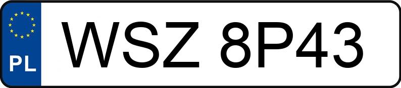 Numer rejestracyjny WSZ 8P43 posiada MERCEDES-BENZ GLC 43 AMG MR`19 E6d X253 FL 4Matic - WSZ8P43
