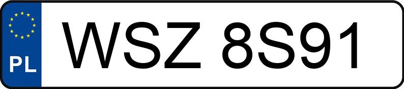 Numer rejestracyjny WSZ 8S91 posiada SUBARU BRZ 2.0 MR`12 E5 Sport Aut. - WSZ8S91